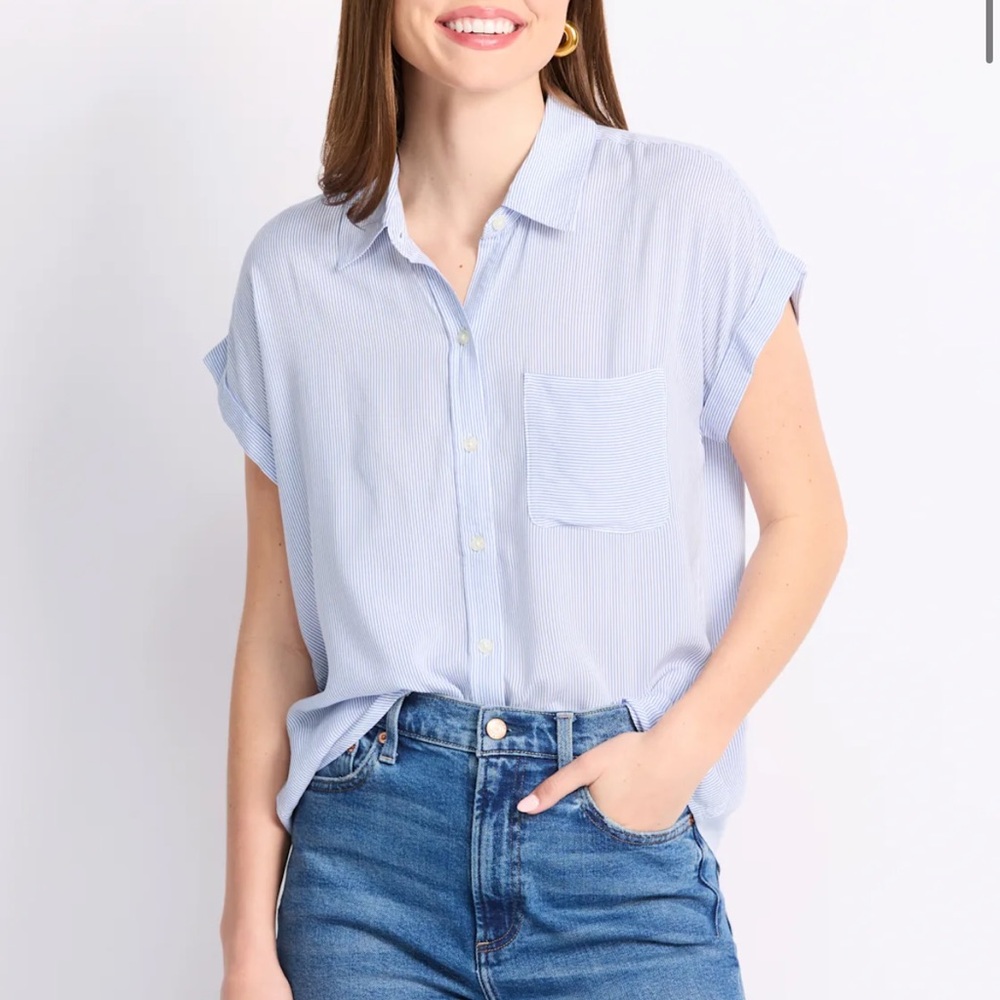 Cosmic Blue Love Amara Button Down‎